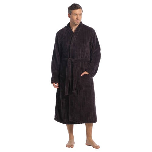 ten Cate fleece badjas donkergrijs afbeelding