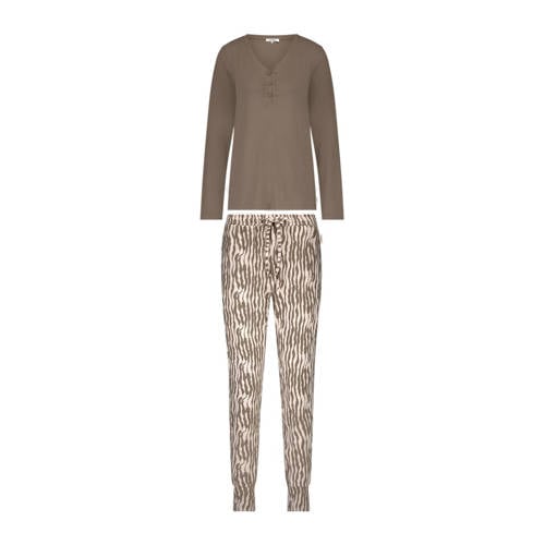 ten Cate pyjama taupe/ecru afbeelding