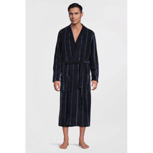ten Cate fleece badjas donkerblauw afbeelding