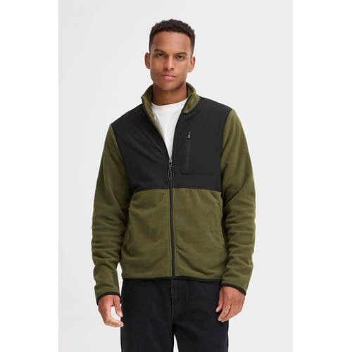 Blend fleece fleecevest groen afbeelding