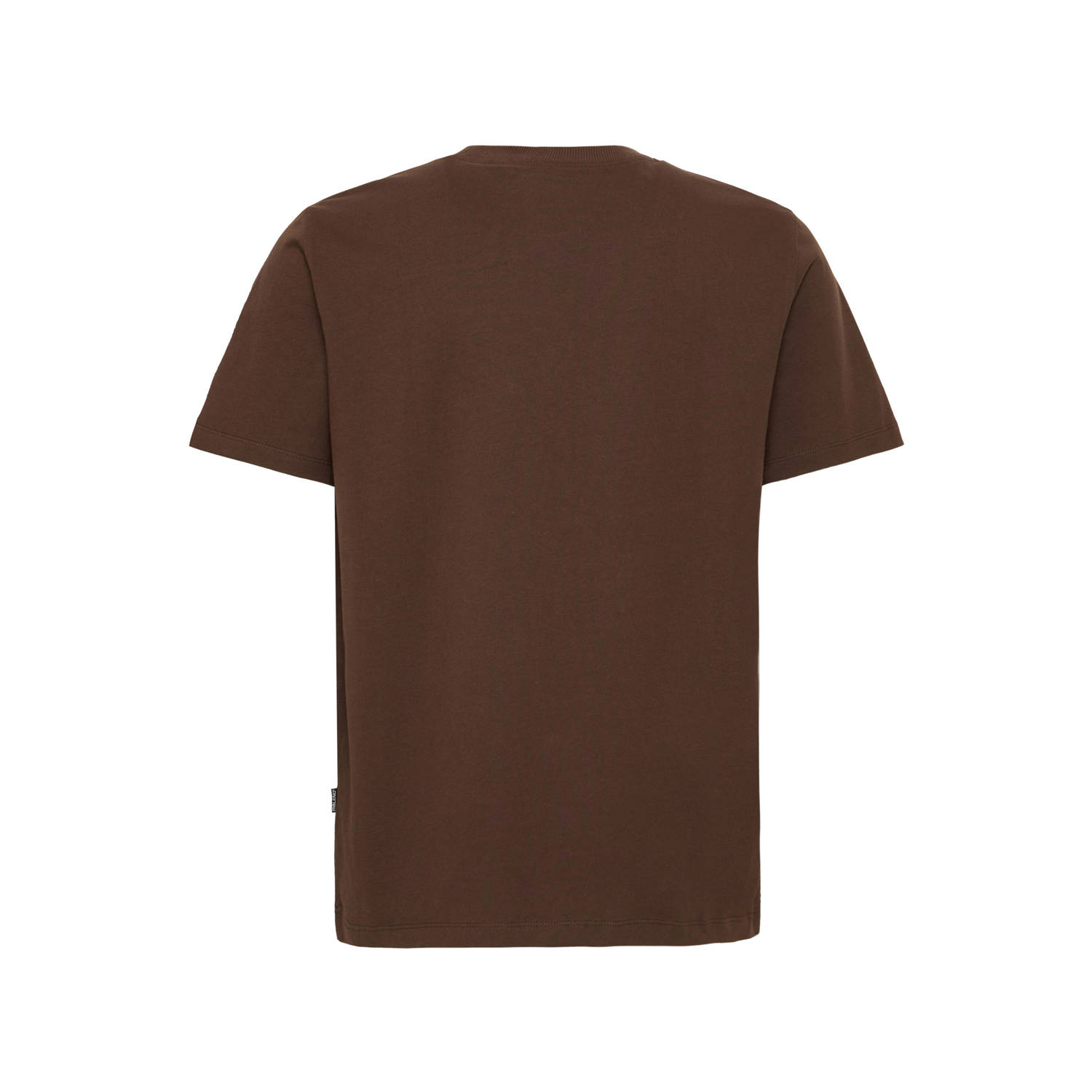 Blend regular T-shirt donkerbruin