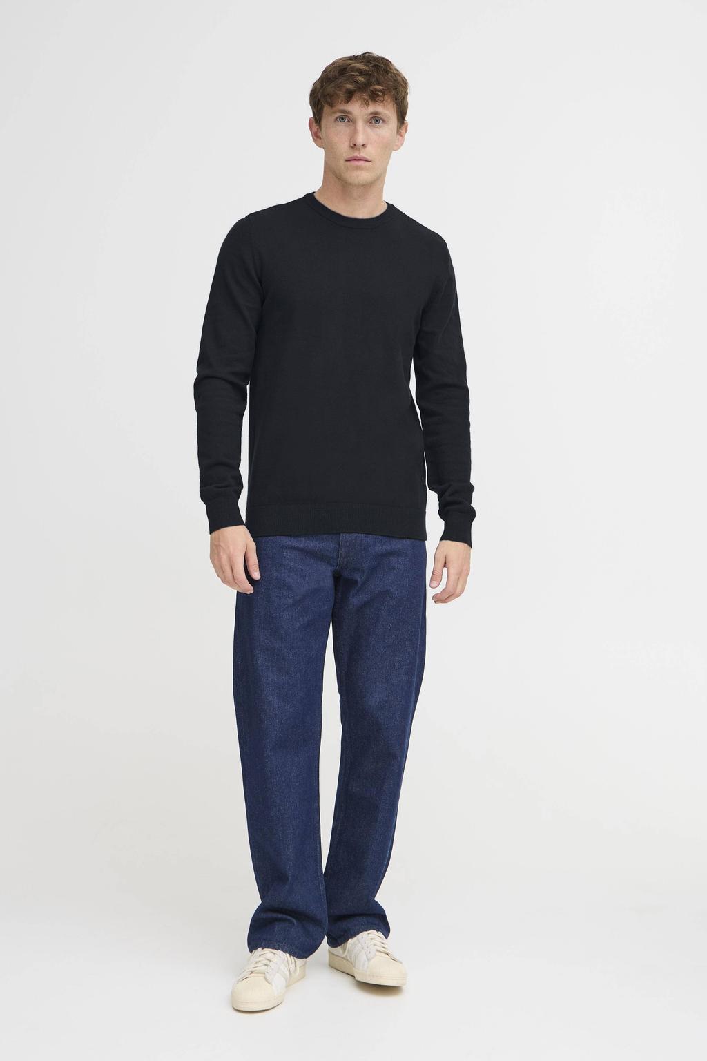 Blend gebreide trui donkerblauw