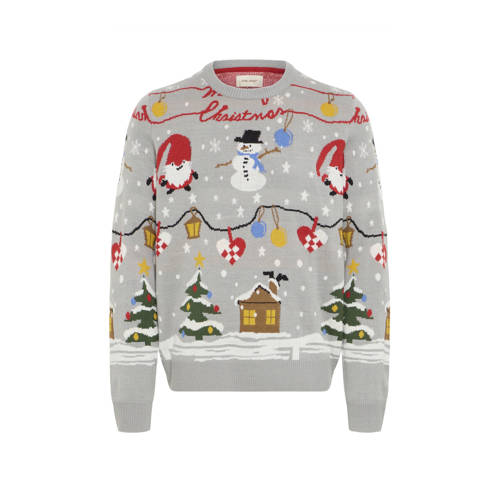 Blend kersttrui grijs afbeelding
