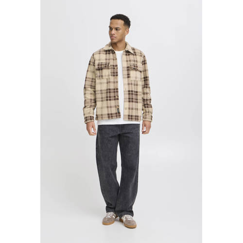 Blend teddy gevoerd overshirt donkerbruin afbeelding