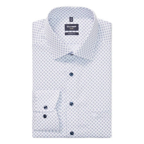 Olymp regular casual overhemd wit afbeelding