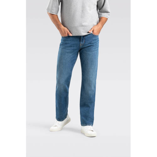 MAC Rick comfort fit straight leg jeans dark blue authentic wash afbeelding