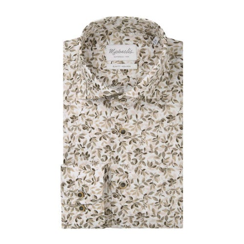 Michaelis slim casual overhemd groen afbeelding