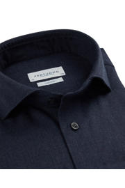 thumbnail: Profuomo slim casual overhemd donkerblauw