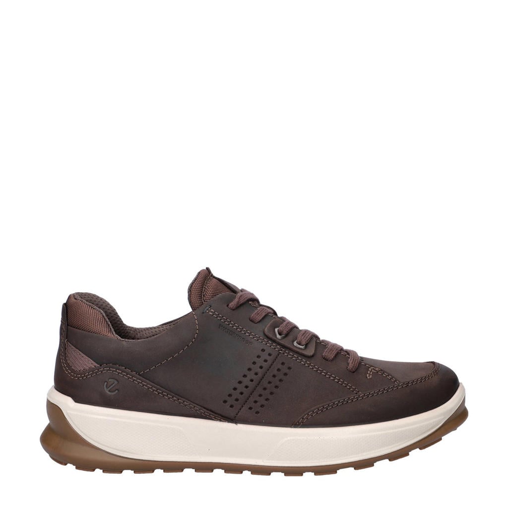 Bruine heren Ecco Byway 2.0 nubuck sneakers met veters