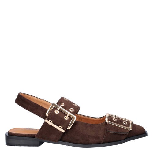Nelson slingback loafers bruin afbeelding