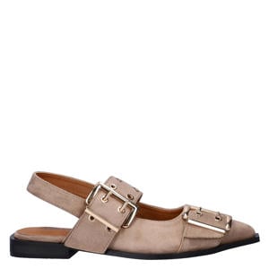 slingback loafers taupe