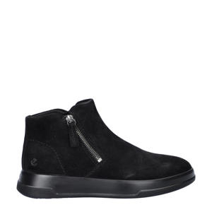 Move W  suède enkelboots zwart