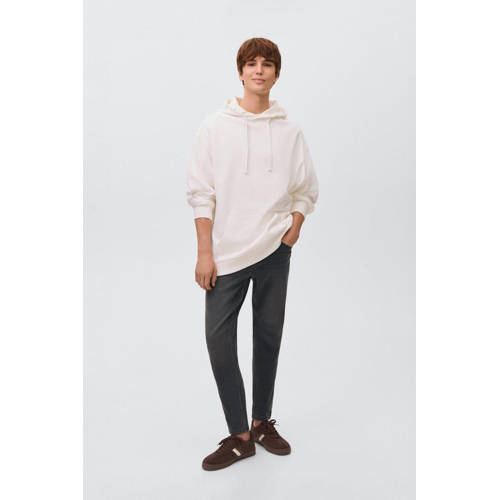 MANGO TEEN waist straight leg jeans grey denim afbeelding
