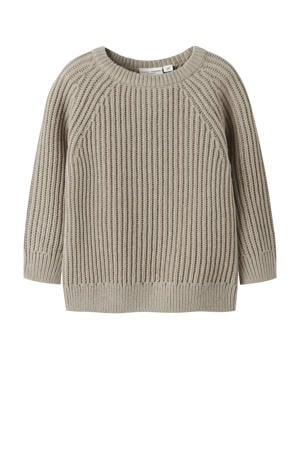 trui gebreid beige