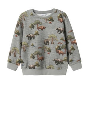 sweater grijs melange