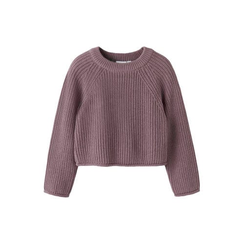 NAME IT MINI gebreide trui paars afbeelding
