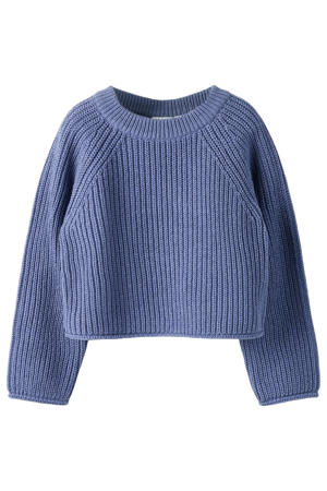 gebreide trui blauw