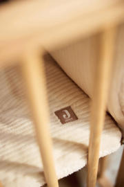 thumbnail: Jollein vierkant boxkleed Cloudy Rib Oatmeal beige