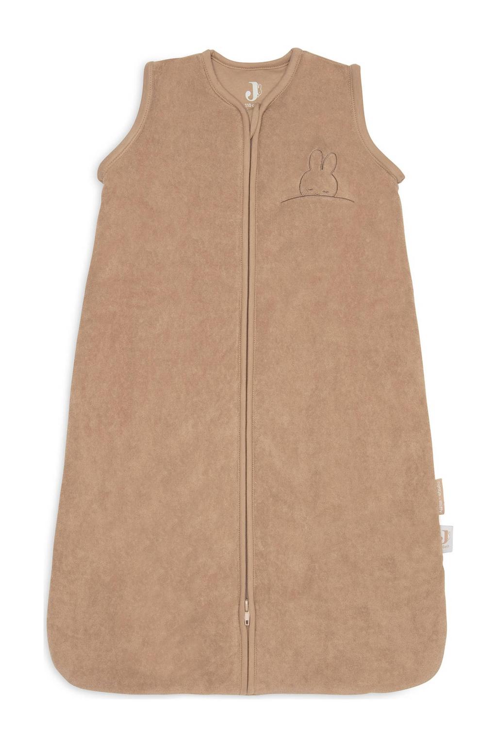 Jollein baby slaapzak met afritsbare mouw Sleepy Miffy Terry Biscuit bruin