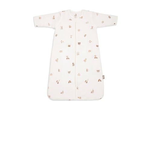 Jollein baby slaapzak met afritsbare mouw Animal Friends wit/beige afbeelding