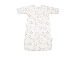baby slaapzak met afritsbare mouw Leafy Dreams wit/beige