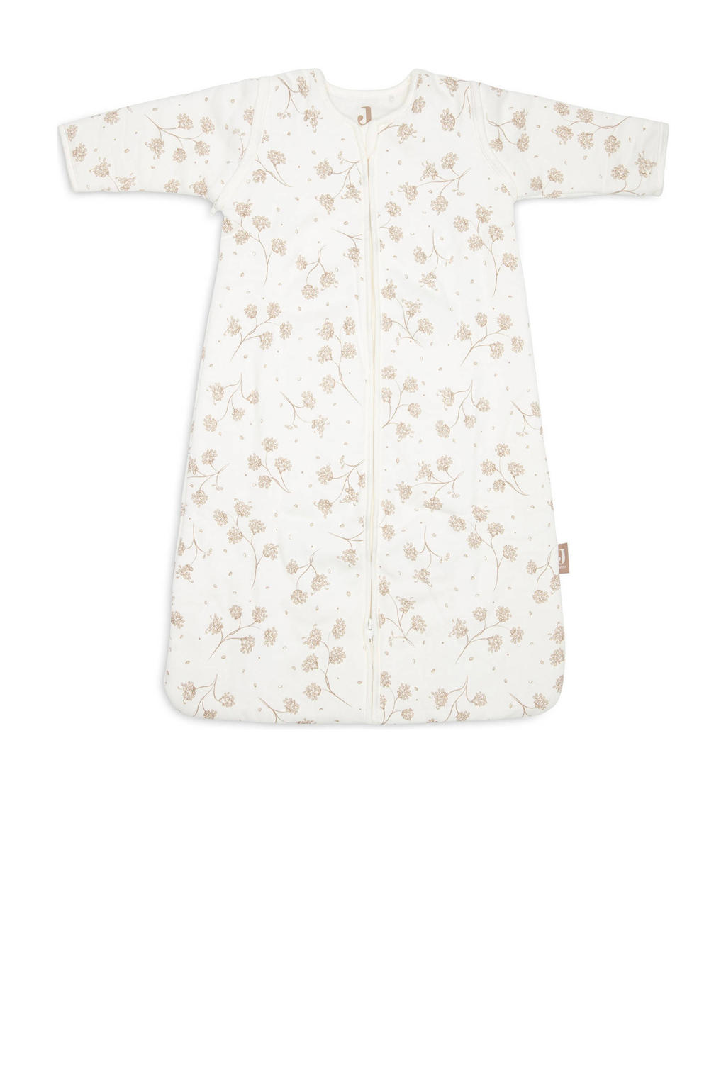 Jollein baby slaapzak met afritsbare mouw Leafy Dreams wit/beige