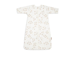 baby slaapzak met afritsbare mouw Leafy Dreams wit/beige