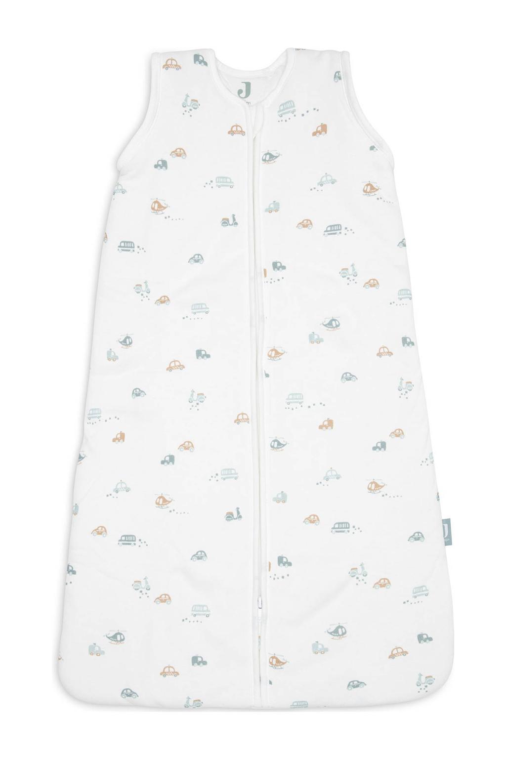 Jollein baby slaapzak met afritsbare mouw On the Go Wit/blauw/beige