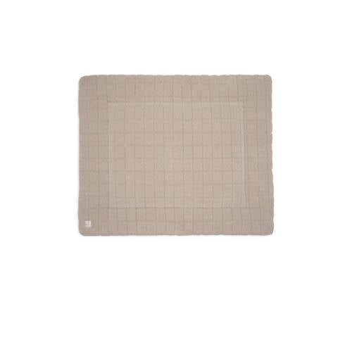Jollein vierkant boxkleed Teddy Warm Sand lichtbruin afbeelding
