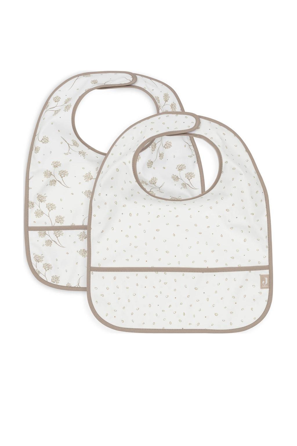 Jollein waterproof slab Leafy Dreams - wit/beige (set van 2)