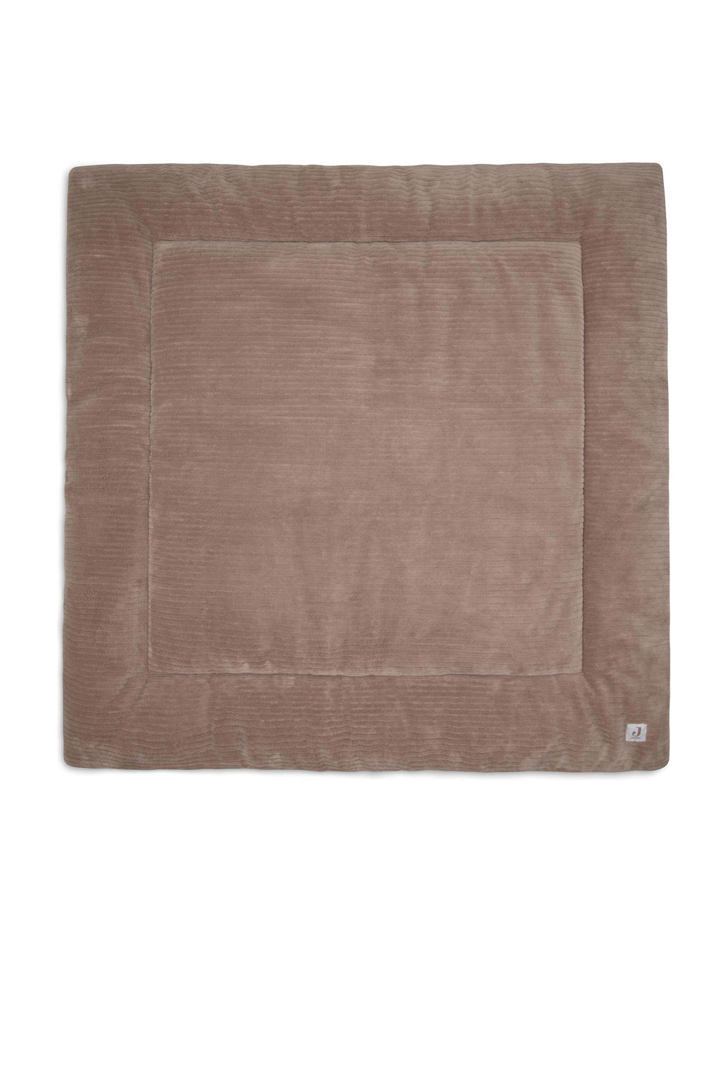 Jollein vierkant boxkleed Cloudy Rib Milky Coffee bruin