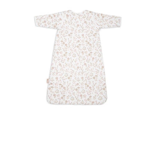 Jollein baby slaapzak met afritsbare mouw Bloomy wit/beige afbeelding