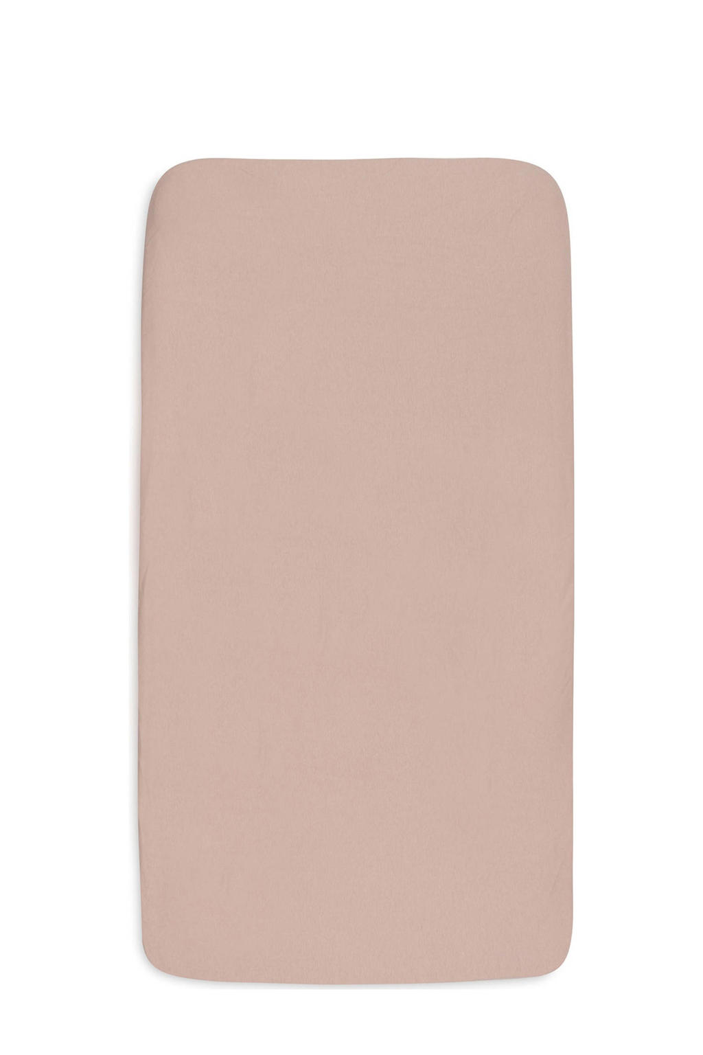 Jollein jersey wieg hoeslaken Wild Rose/Ivory - roze/offwhite (set van 2)