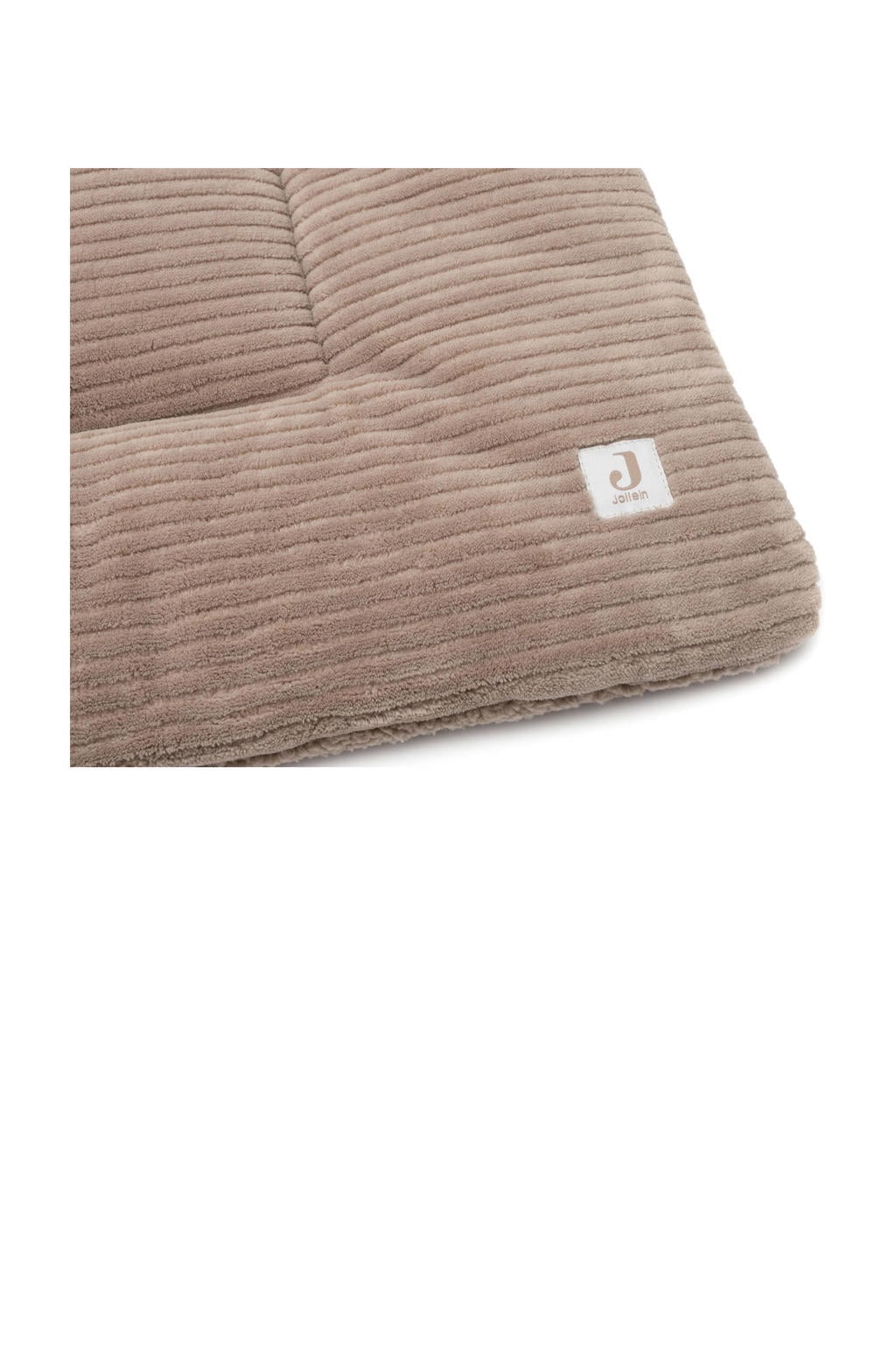 Jollein boxkleed Cloudy Rib Milky Coffee 75x95cm bruin