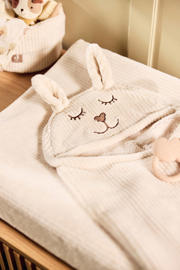 thumbnail: Jollein badstof aankleedkussenhoes Oatmeal - beige (set van 2)