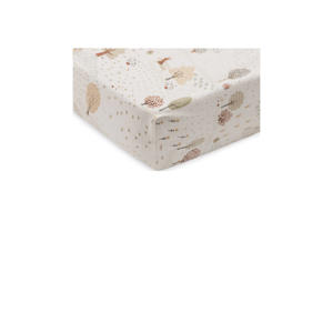 jersey kinderbed hoeslaken Tiny Park offwhite/groen/beige