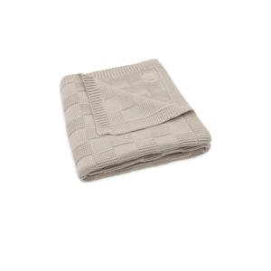 wiegdeken Box Knit Warm Sand beige