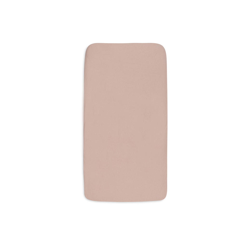 Jollein jersey kinderbed hoeslaken Wild Rose/Ivory - roze/offwhite (set van 2)