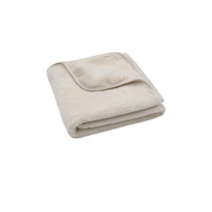 wiegdeken Basic Jersey/Sherpa Oatmeal beige