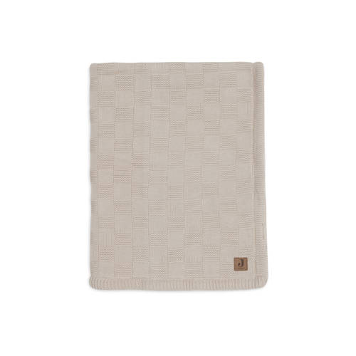 Jollein wiegdeken Box Knit Warm Sand/Velvet beige afbeelding
