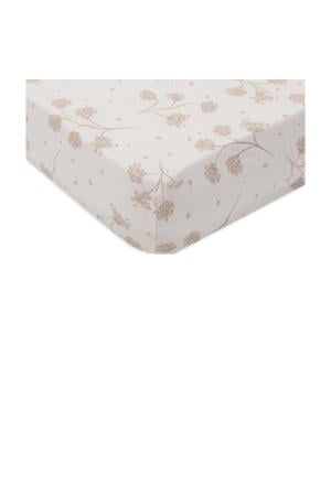 jersey kinderbed hoeslaken Leafy Dreams offwhite/beige