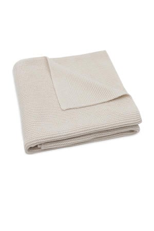 wiegdeken Basic Knit Oatmeal beige