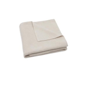 wiegdeken Basic Knit Oatmeal beige