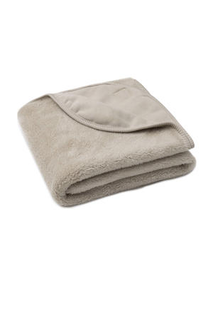 wiegdeken Basic Jersey/Sherpa Warm Sand beige