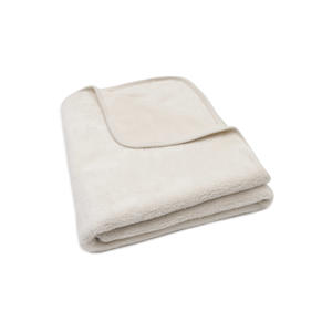 ledikantdeken Basic Jersey/Sherpa Oatmeal beige