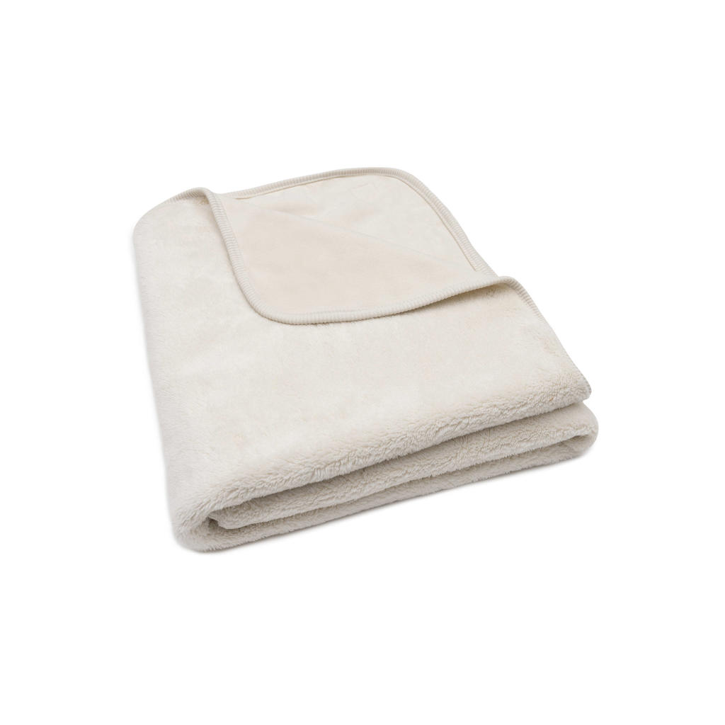 Jollein ledikantdeken Basic Jersey/Sherpa Oatmeal beige