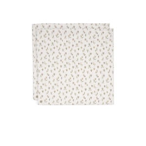hydrofiele doek 115x115cm Tiny Park - ecru (set van 2)