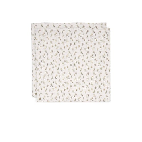 Jollein hydrofiele doek 115x115cm Tiny Park - set van 2 ecru afbeelding