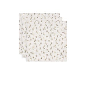 hydrofiele doek small Tiny Park - wit/beige (set van 3)