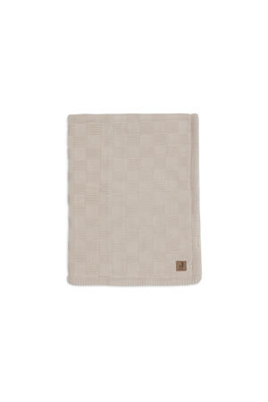 ledikant deken Box Knit Warm Sand/Velvet
